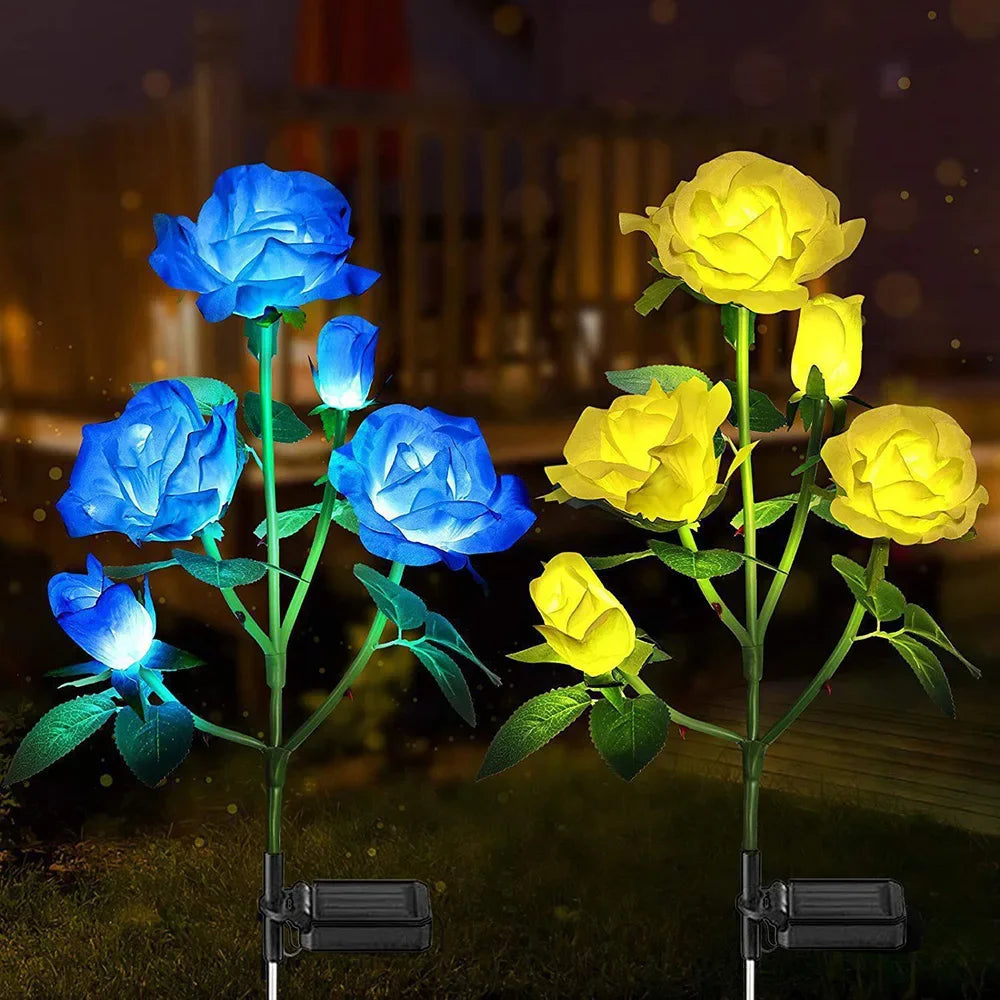 CowLost | product_id-ggbingo-solar-5-head-rose-flower-garden-lights-for-outdoor-yard-patio |2