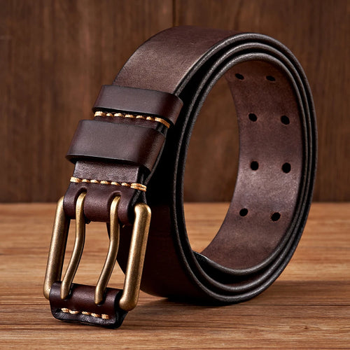 CowLost | 3-8cm-wide-vintage-mens-belt-cowhide-genuine-leather |1