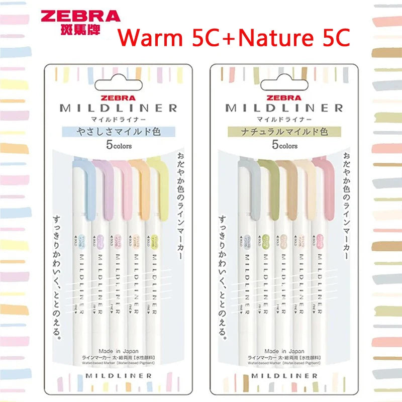 CowLost | product_id-zebra-mildliner-highlighters-5-40-colors-dual-tip-markers-for-art-and-drawing |14