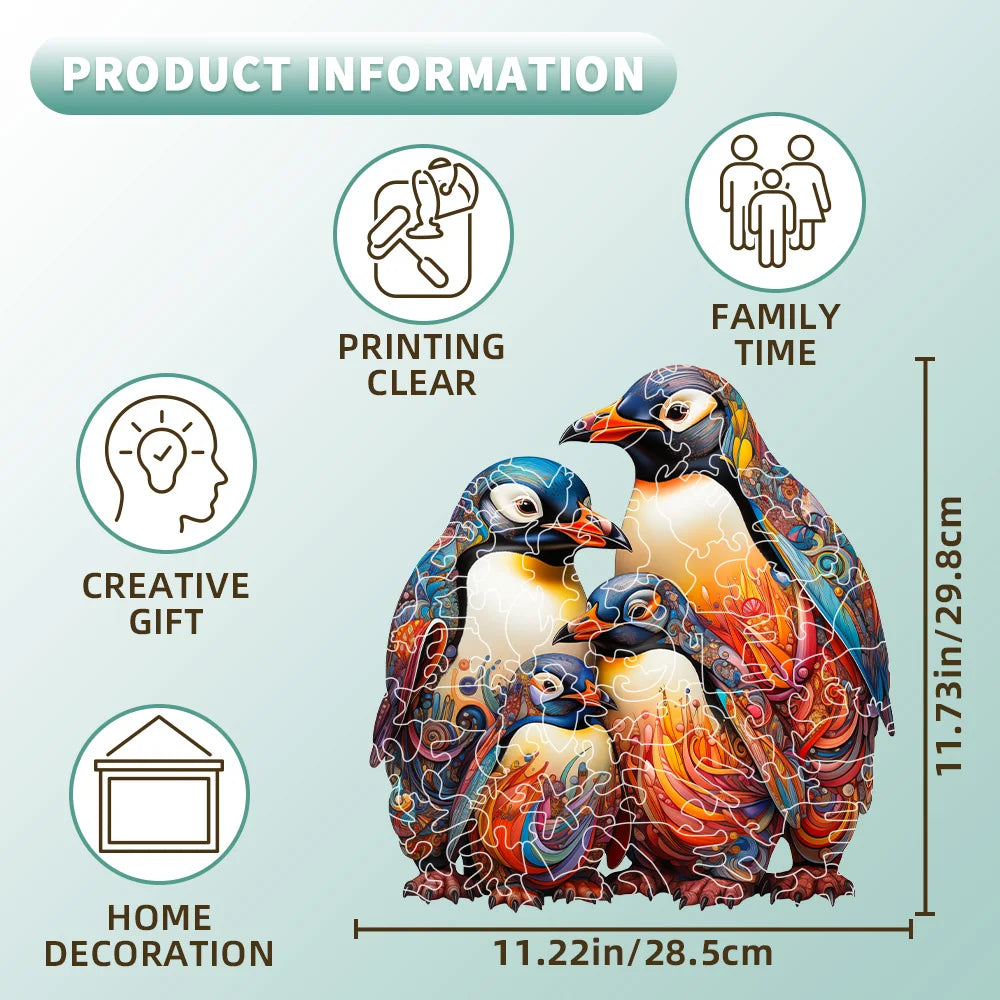 CowLost | product_id-penguin-wooden-jigsaw-puzzle-advanced-level-for-adults-families |2