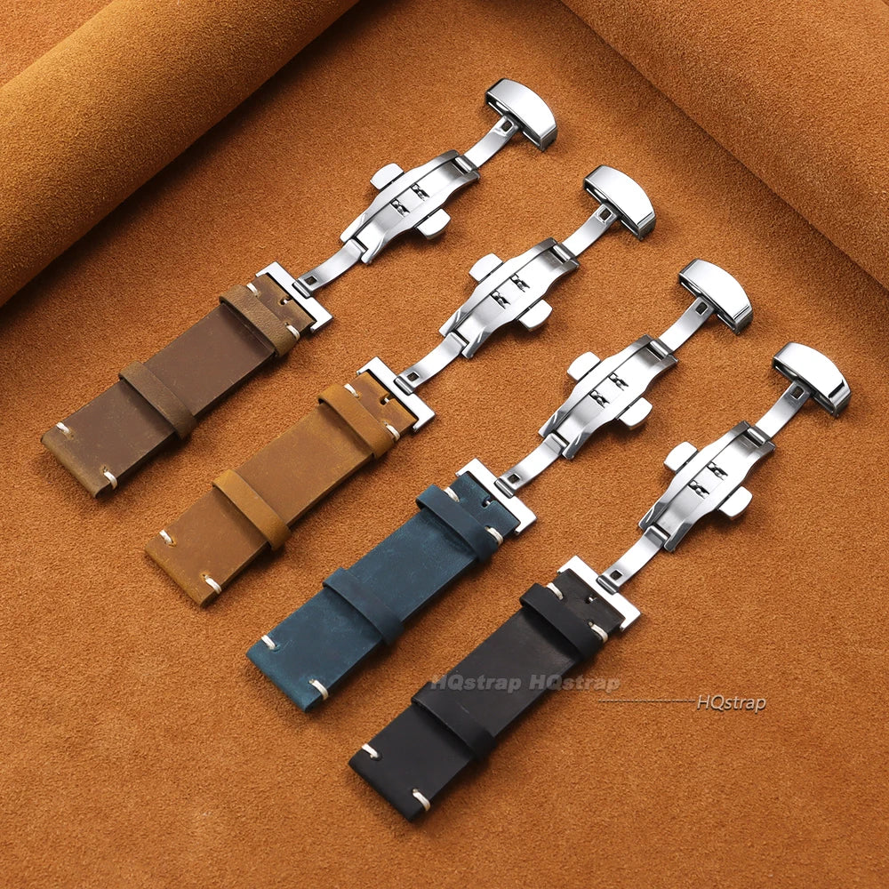 CowLost | bracelets-product_id-seiko-vintage-leather-watch-band-cowhide-strap-for-rolex-butterfly-buckle-18-24mm |3