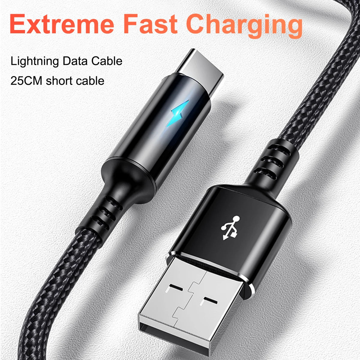 CowLost | product_id-25cm-fast-charging-nylon-micro-usb-type-c-data-cable-for-ios-android-phones |9