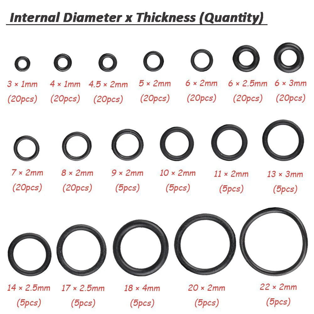 CowLost | 530-270pcs-o-type-sealing-rubber-ring-automotive-air-conditioning-compression-confidential-seal-maintenance-rubber-accessories |28