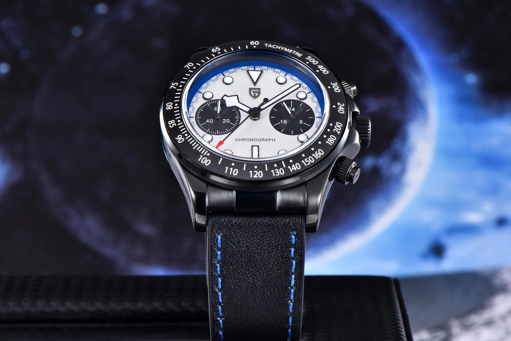 CowLost | pagani-design-2025-new-all-black-bb-panda-chronograph-luxury-quartz-watch |9