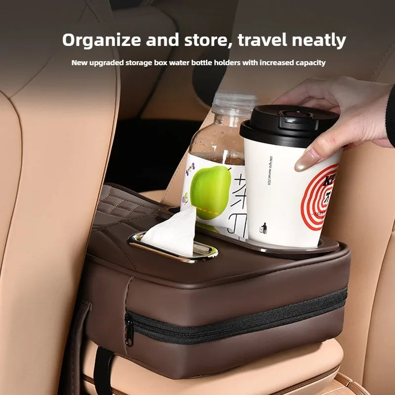 CowLost | product_id-universal-car-armrest-cover-with-2-side-pockets-2-cup-holders-tissue-box-holder-fits-most-cars-suvs-trucks |3
