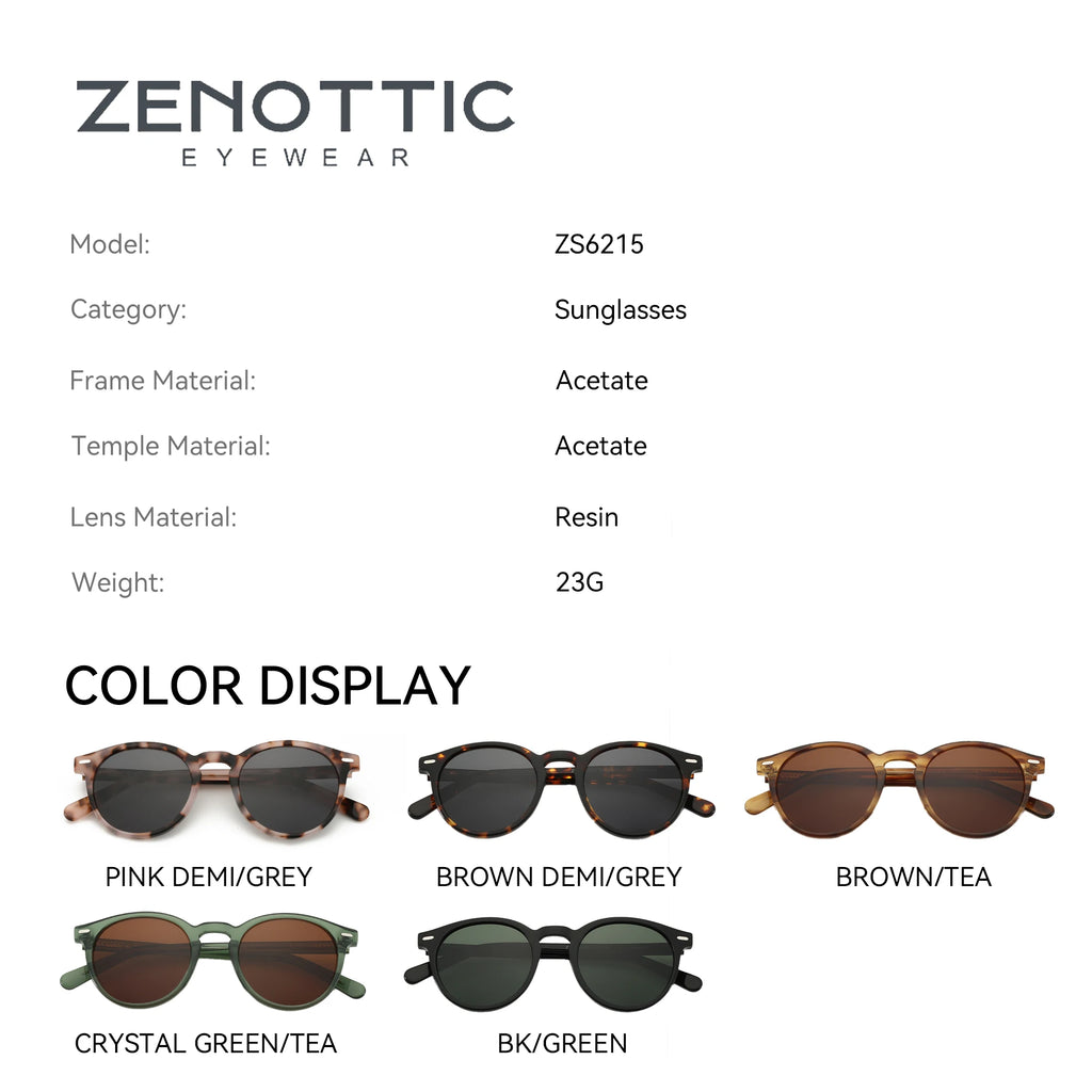 CowLost | zenottic-2026-fashion-round-polarized-sunglasses-women-uv400-protection |11