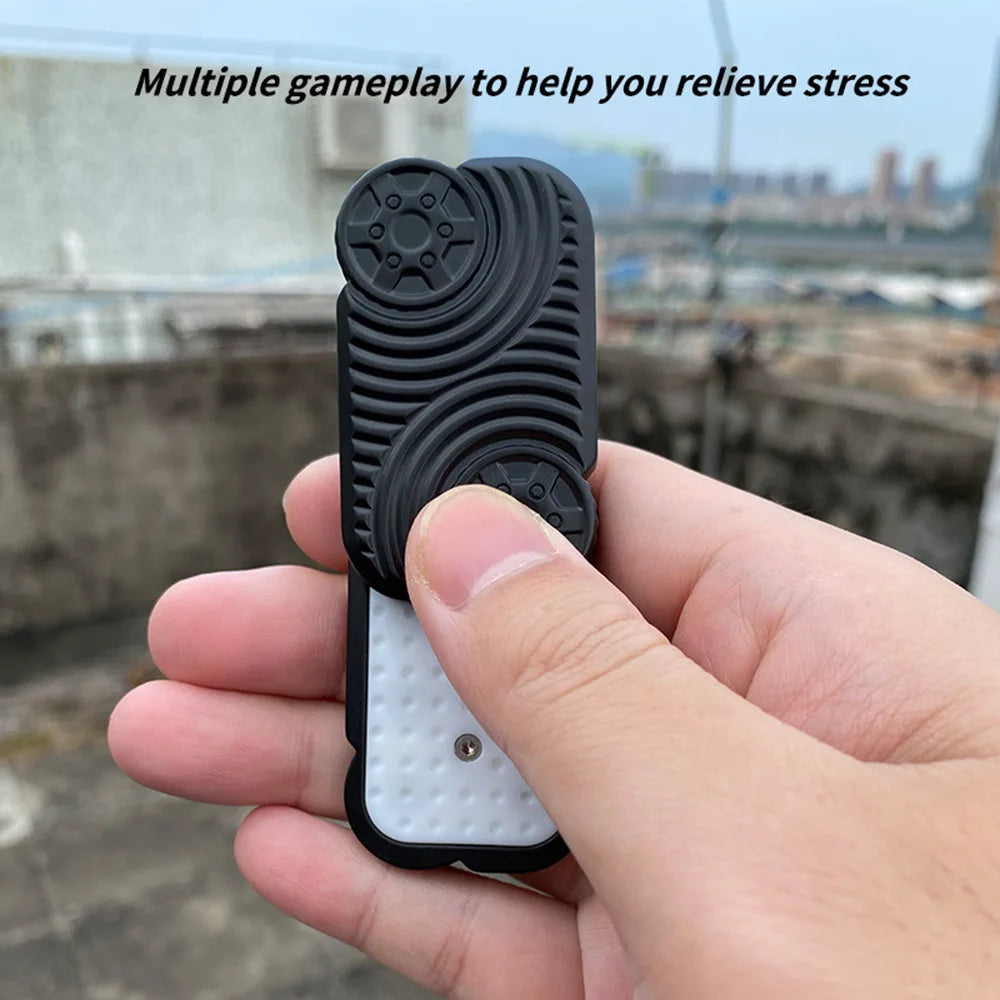 CowLost | wheel-edc-push-slider-metal-finger-gyro-desk-fidget-toys-adhd-anxiety-relief-decompression-games-for-adults-stress-relief-gifts |4