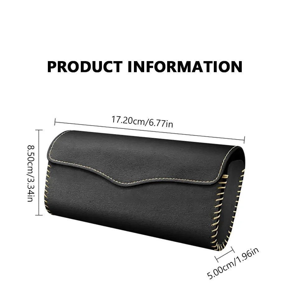 CowLost | product_id-car-sun-visor-sunglasses-holder-organizer-suede-leather-case |21