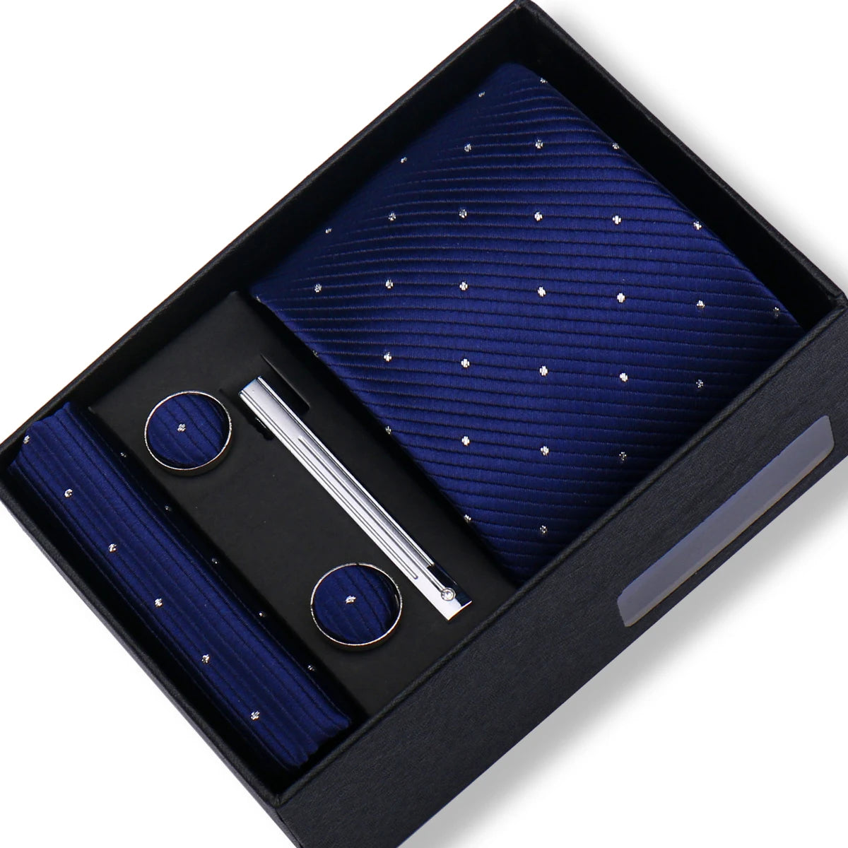 CowLost | tie-men-with-box-top-quality-business-ties-hanky-cufflink-set |97
