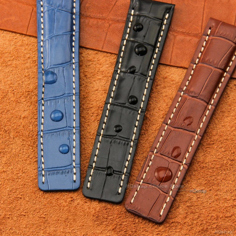 CowLost | bracelets-product_id-22mm-24mm-cowhide-leather-watchband-for-breitling-with-metal-folding-buckle-replacement-strap |11
