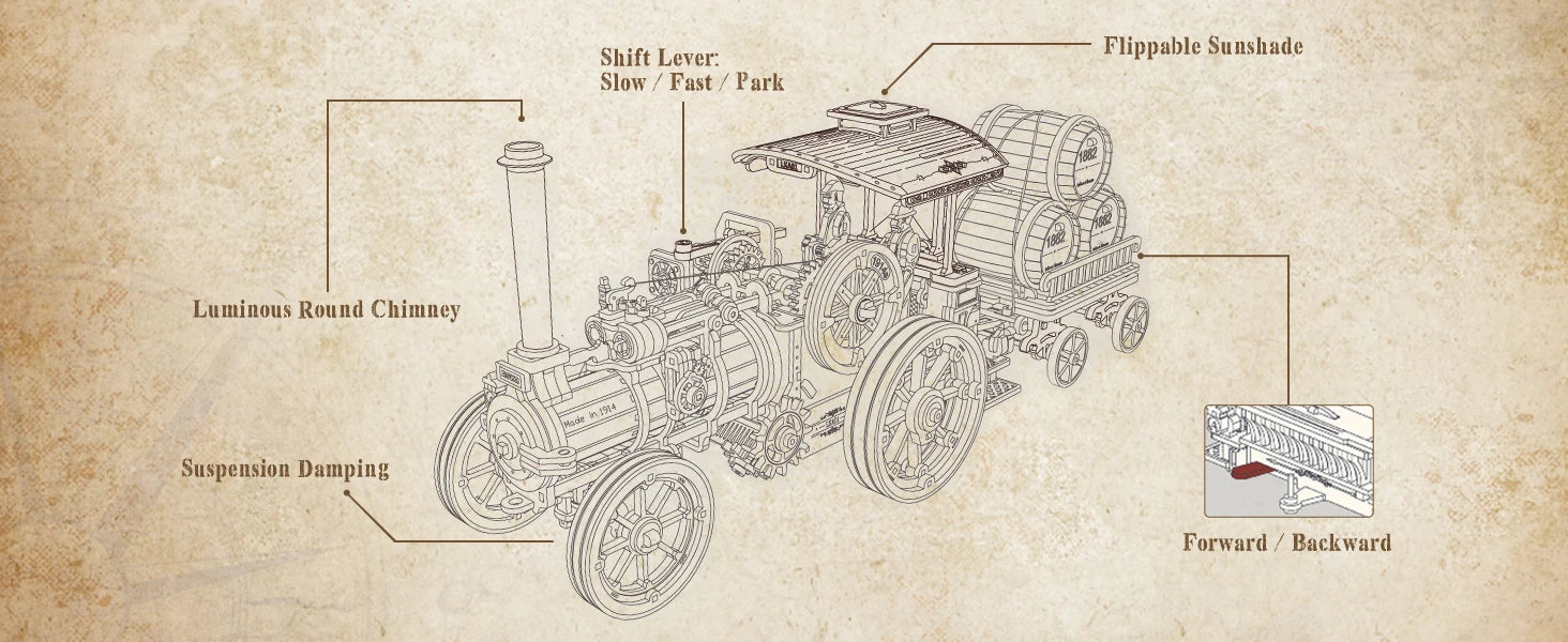 CowLost | fencing-barriers-robotime-rokr-3d-wooden-steam-locomotive-model-kit-1-28-scale-puzzle |12