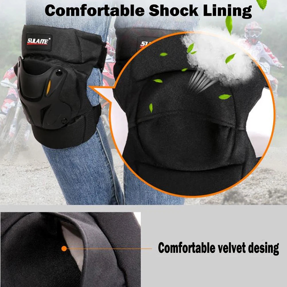 1 Pair Motorcycle Knee Shin Guard Pads