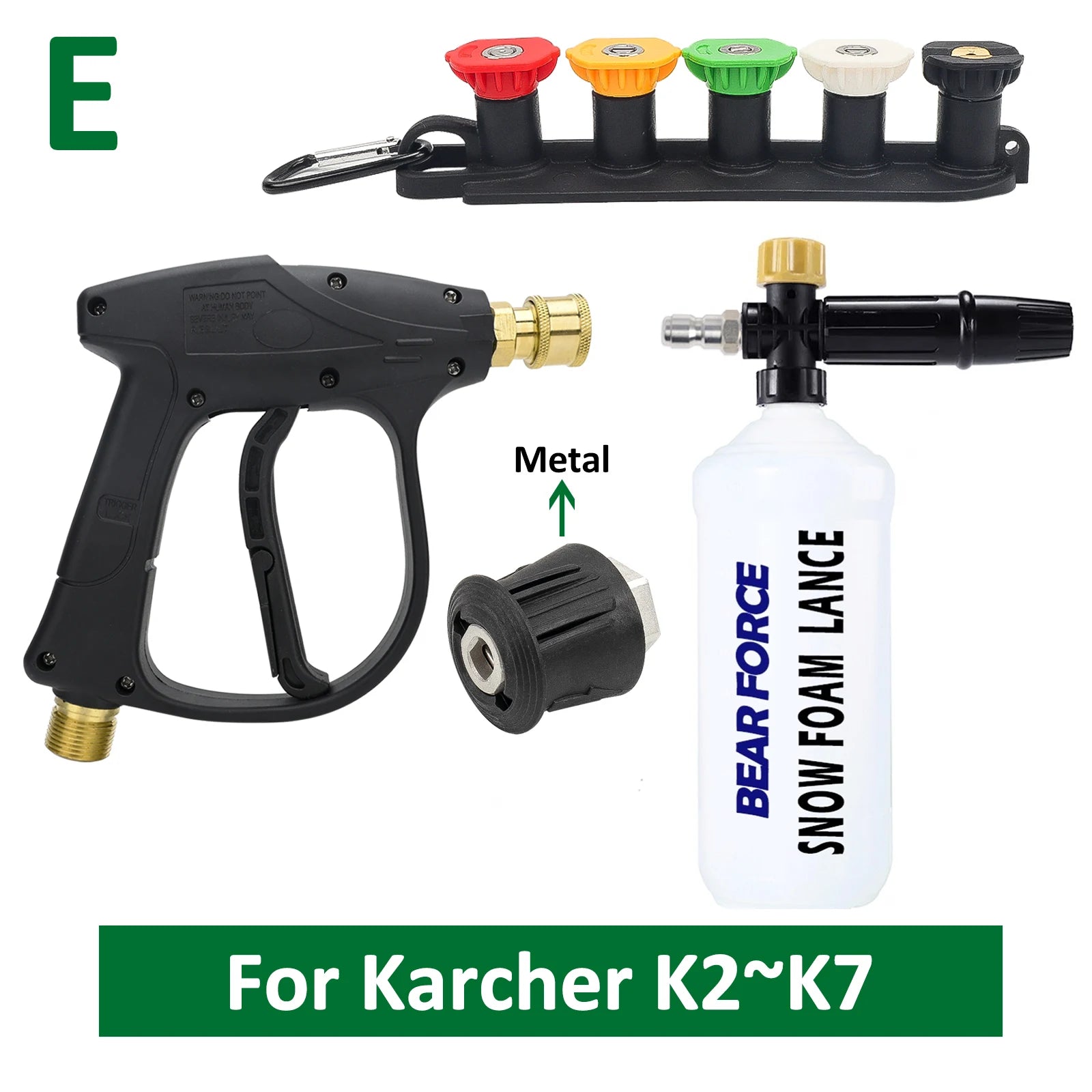 CowLost | pressure-washer-water-gun-with-car-cleaning-hose-connector-for-karcher-nilfisk-parkside-bosch |25