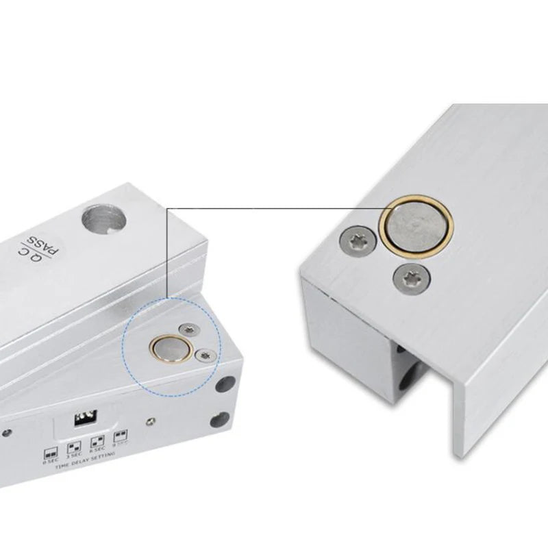 CowLost | locks-keys-product_id-dc12v-frameless-glass-door-electromagnetic-swing-lock-with-timer-delay-drill-free-installation |2