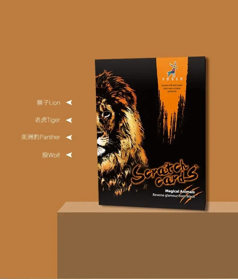 CowLost | product_id-4-pcs-a4-diy-scratch-painting-set-with-cartoon-animals-night-view-designs |19
