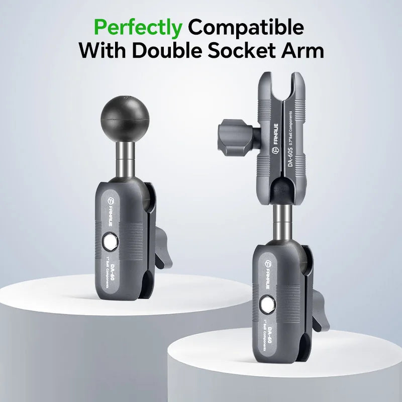 CowLost | product_id-fanaue-double-ball-mount-adapter-1-to-25mm-20mm-17mm-composite-extension-for-ram-mounts-double-socket-arm |2