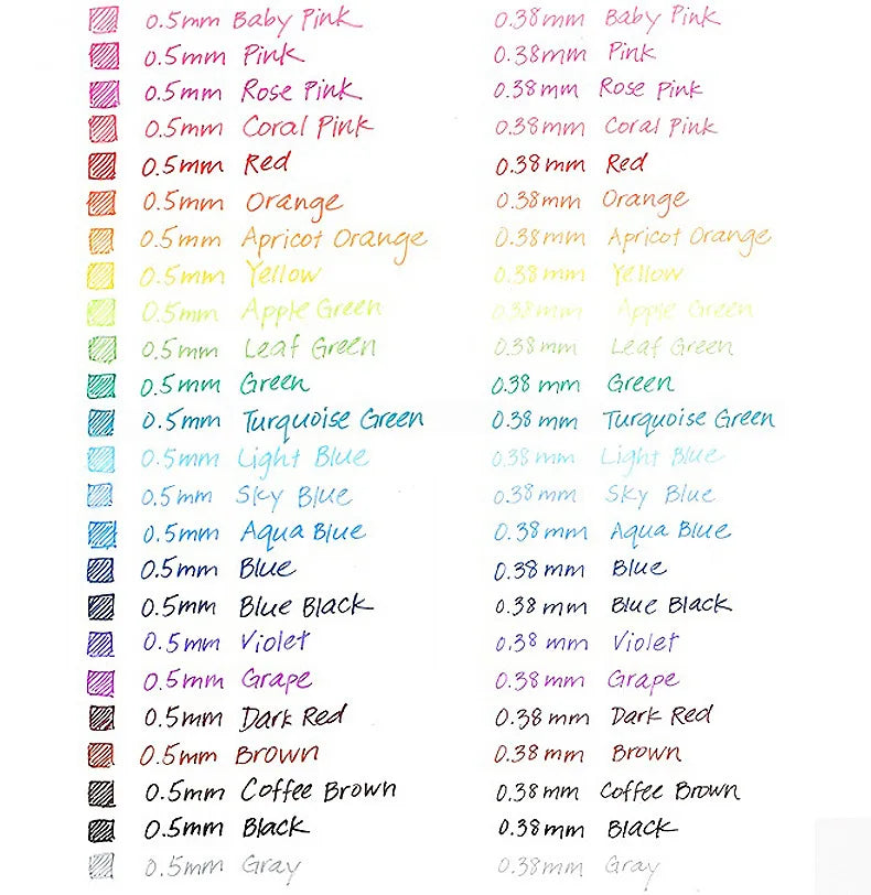 CowLost | product_id-pilot-juice-gel-pen-6-12-colors-0-38-0-5-0-7mm-smooth-writing-handheld-stylo |8