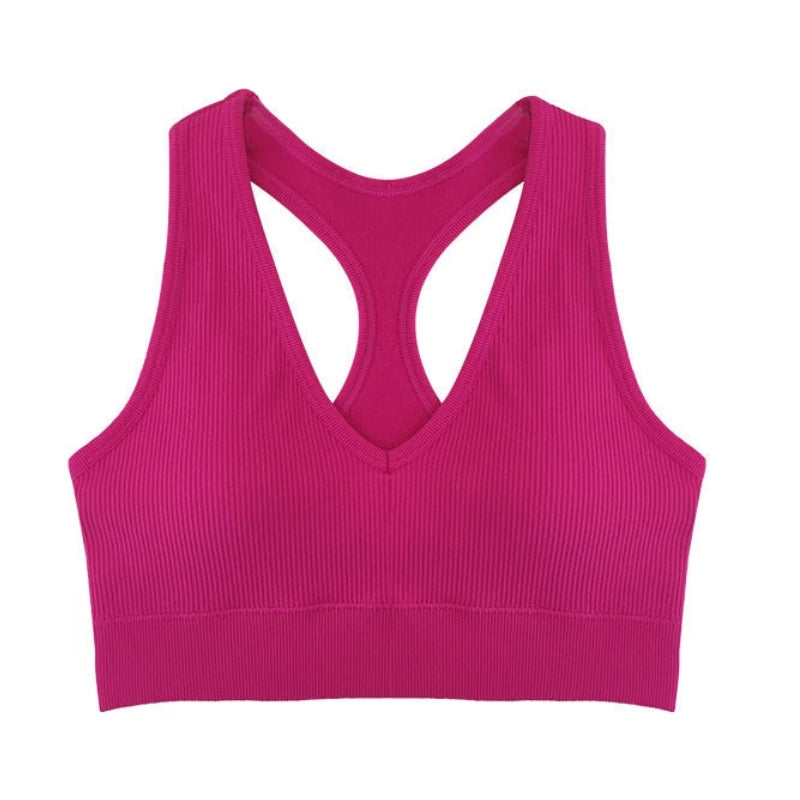 CowLost | product_id-2pcs-seamless-wireless-padded-y-back-breathable-sports-bras-for-women |8