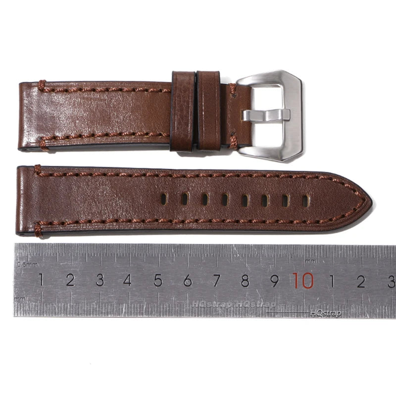 CowLost | watch-bands-product_id-vintage-oil-wax-leather-watch-band-20mm-24mm-handmade-cowhide-strap-for-smartwatch-panerai |8