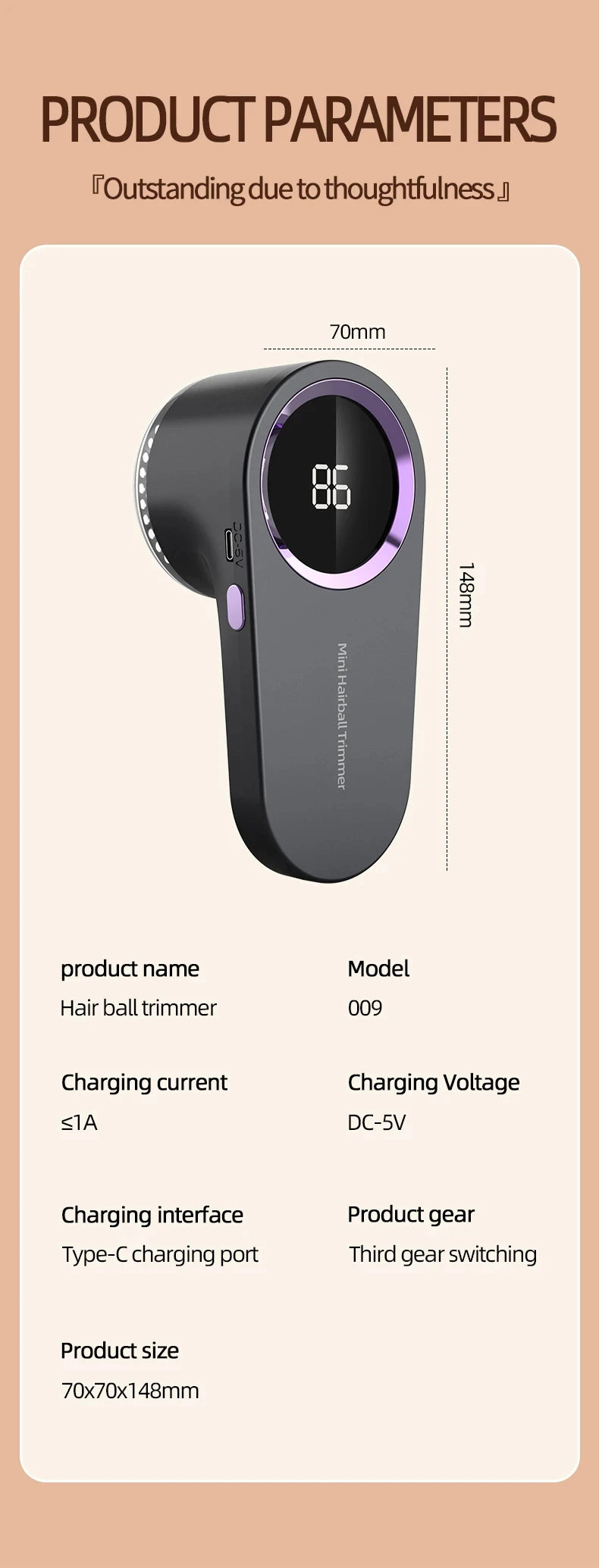 CowLost | product_id-homefish-usb-rechargeable-led-digital-fabric-lint-remover-shaver-for-sweaters |23