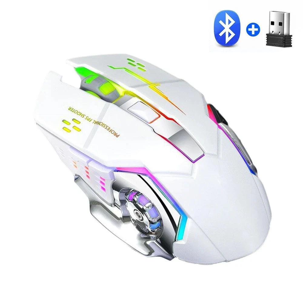 CowLost | bluetooth-wireless-mouse-2-4g-usb-mechanical-backlight-silent-mouse |9