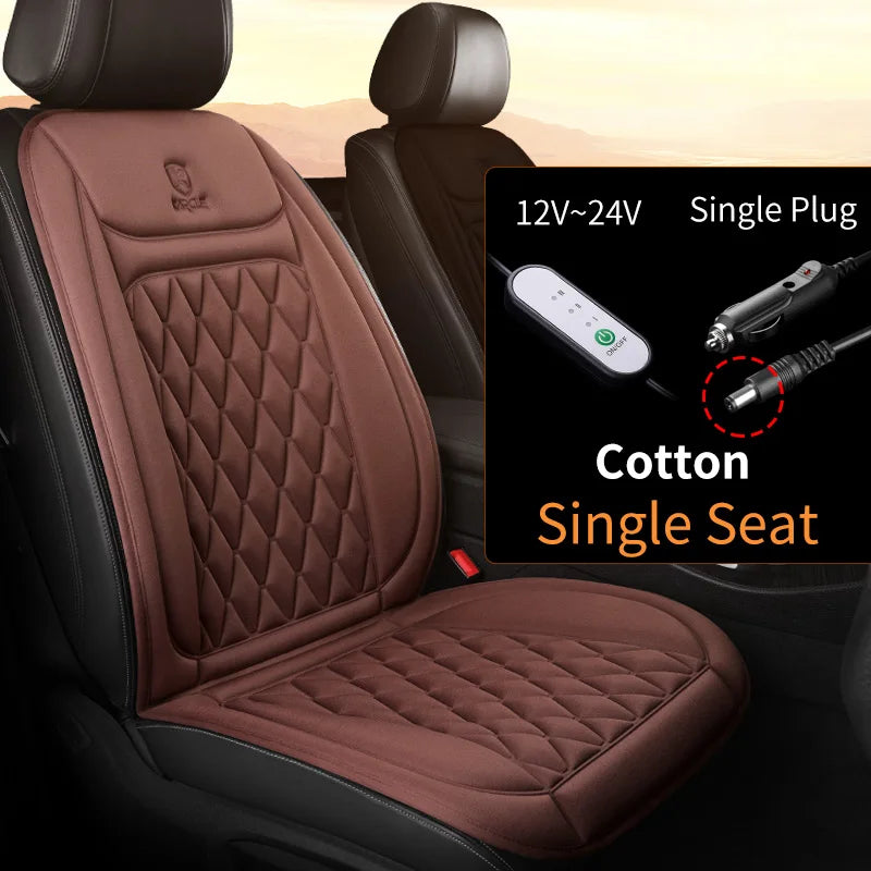12-24v Heated Car Seat Cover 30'