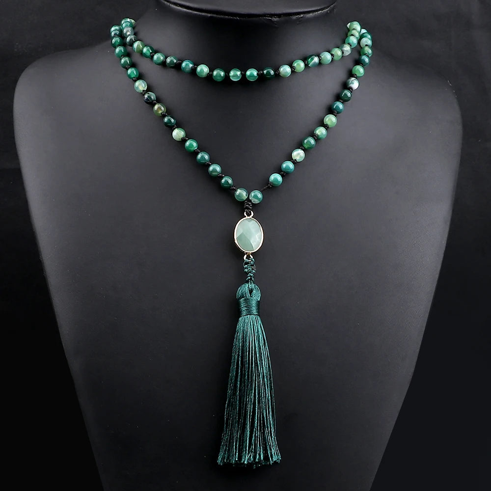 CowLost | handbags-bohemian-108-beaded-mala-tassel-necklace-natural-stone-yoga-jewelry |14