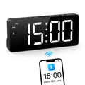 ORIA 7" LED Digital Alarm Clock with Bluetooth, Dual Alarm & 5 Brightness Levels for Home Office
