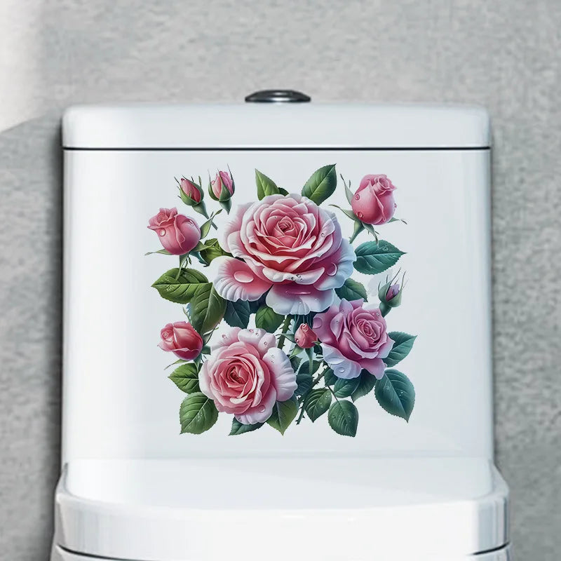 1pc Creative 3D Cracked Animal Dog Toilet Sticker