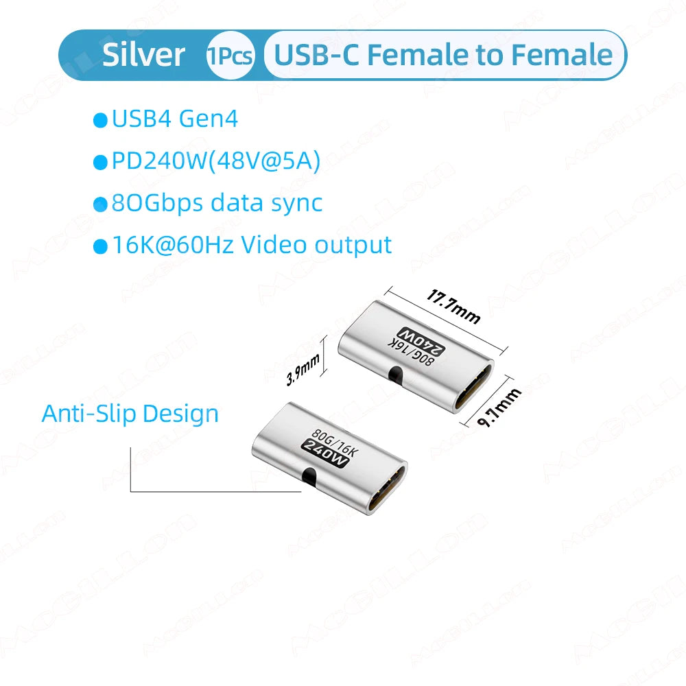 CowLost | video-product_id-pd240w-usb-c-female-to-female-otg-adapter-240w-pd3-1-fast-charging-80gbps-data-16k-60hz-video-support |14