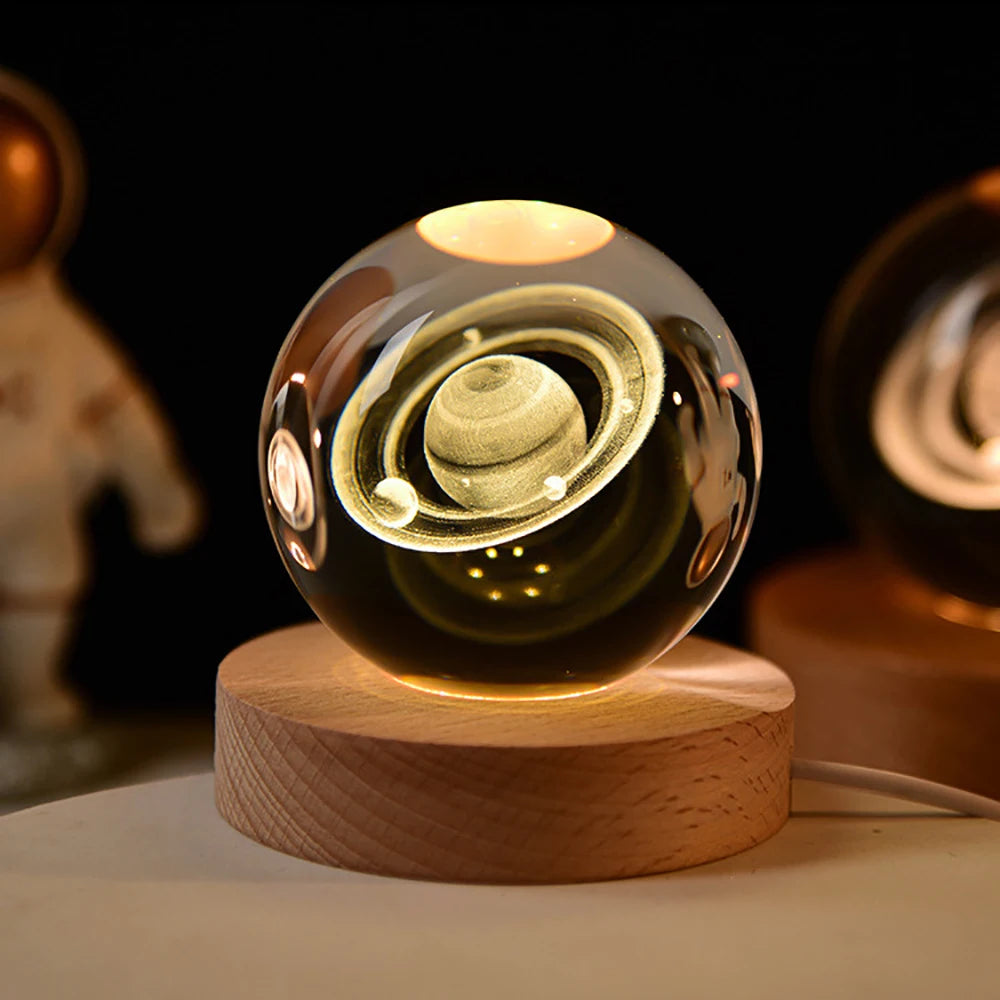 CowLost | product_id-6cm-3d-crystal-ball-led-solar-system-planets-moon-astronaut-decoration |8