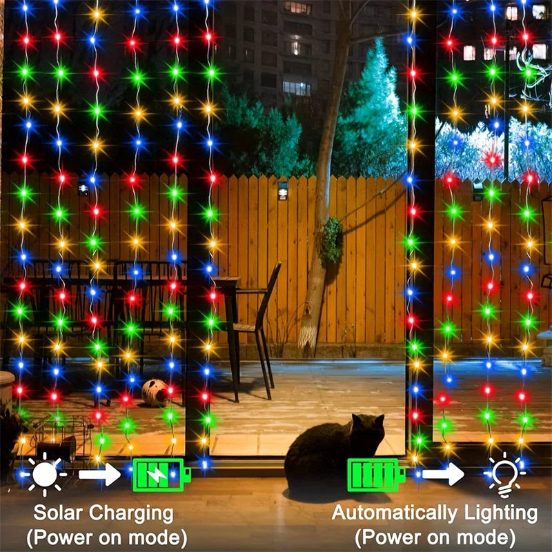 CowLost | product_id-solar-led-copper-wire-curtain-fairy-string-lights-for-outdoor-garden-wedding-party-decor |5