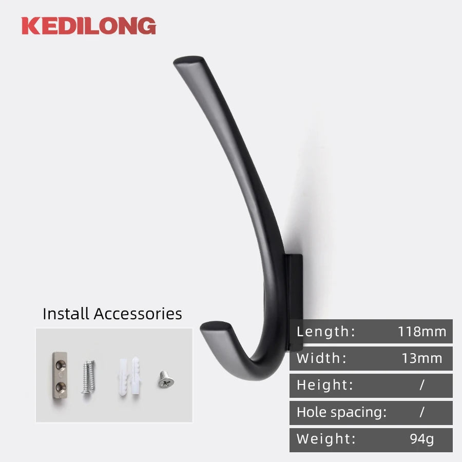 CowLost | modern-minimalist-zinc-alloy-black-clothes-hook-furniture |41