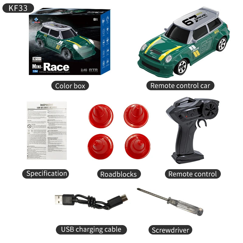 CowLost | fencing-barriers-teranty-kf20-1-64-four-wheel-drift-rc-racing-car-remote-control-toy |27