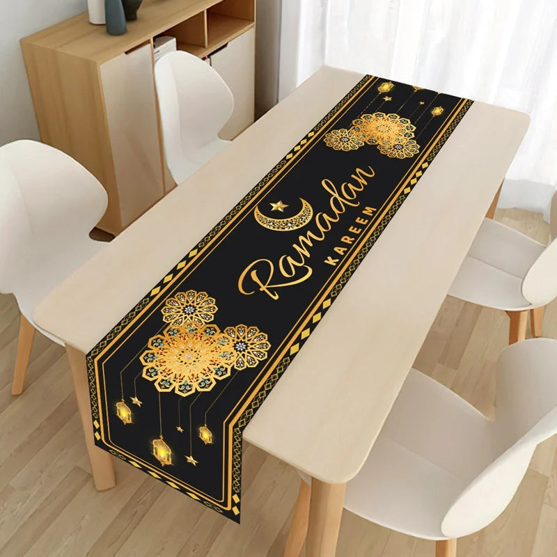 CowLost | ramadan-table-runner-eid-mubarak-decoration |12