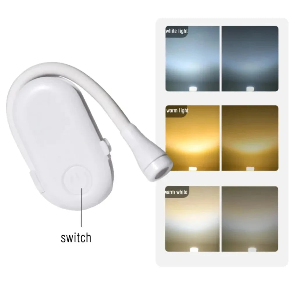 CowLost | product_id-mini-led-book-light-rechargeable-clip-on-360-adjustable-eye-protection-lamp-for-reading-and-travel |25