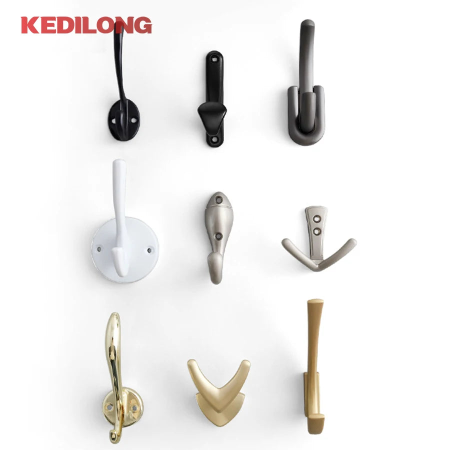 CowLost | modern-minimalist-zinc-alloy-black-clothes-hook-furniture |6