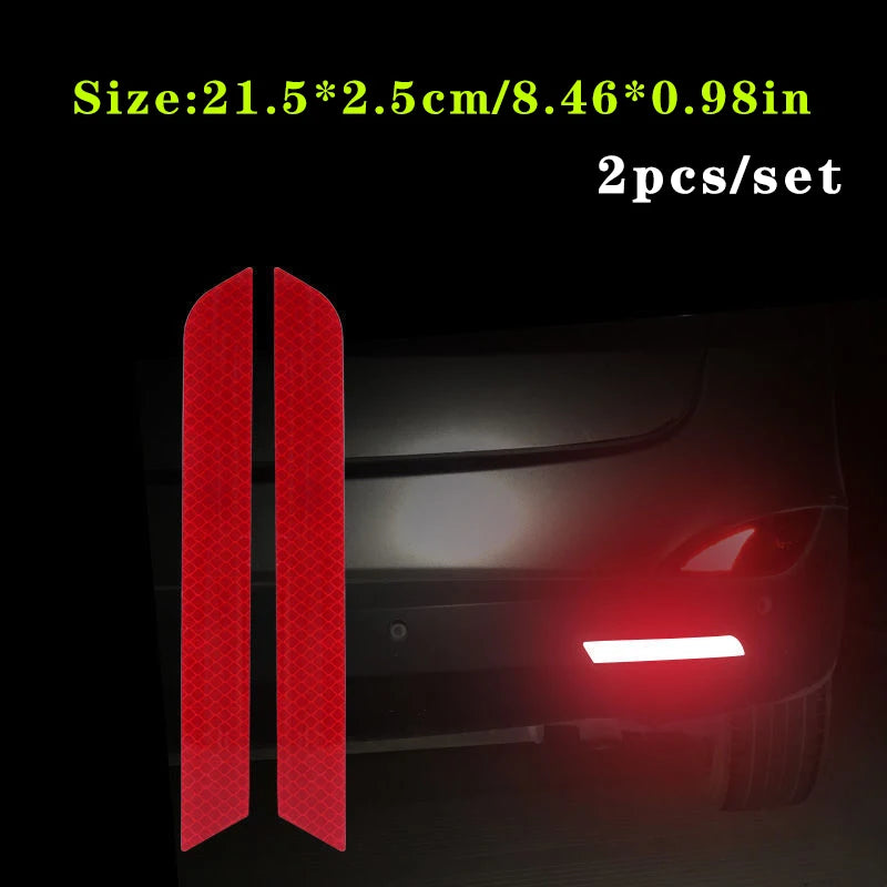 CowLost | product_id-2pcs-reflective-car-rear-bumper-safety-strip-stickers |11