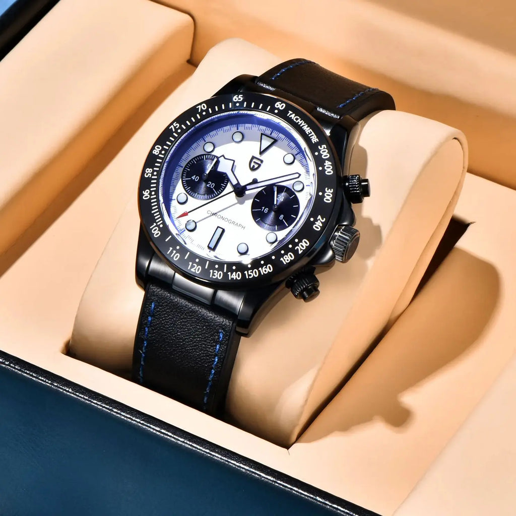 CowLost | pagani-design-2025-new-all-black-bb-panda-chronograph-luxury-quartz-watch |4