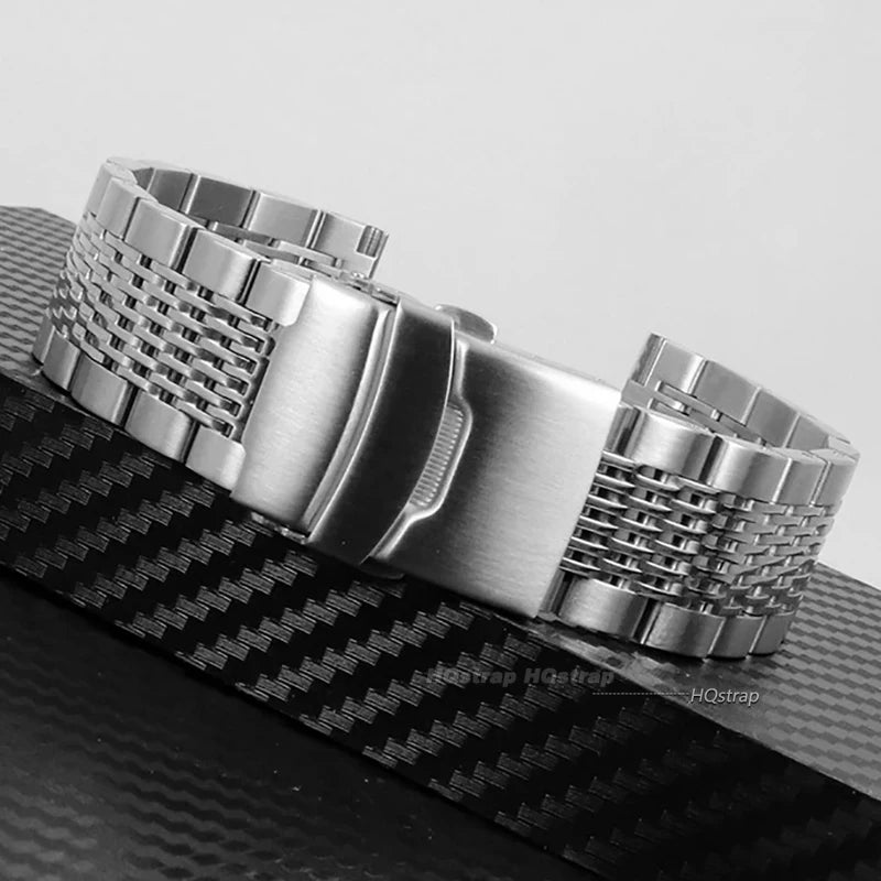 CowLost | product_id-stainless-steel-mesh-watchband-18-24mm-for-seiko-rolex-with-folding-clasp |8