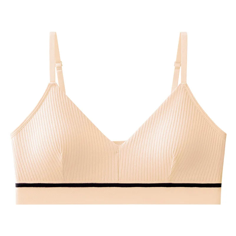 CowLost | product_id-women-s-cotton-wire-free-push-up-tube-top-bra-with-adjustable-straps-solid-color |16