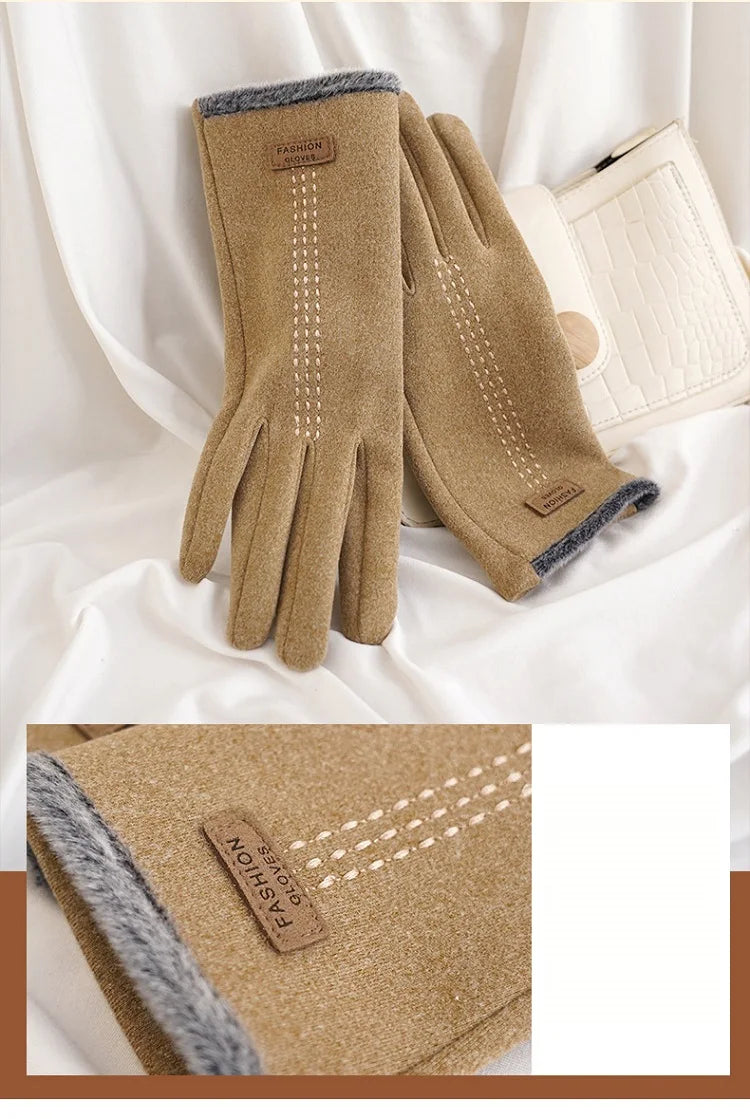 CowLost | winter-womens-gloves-vintage-windproof-touch-screen |8