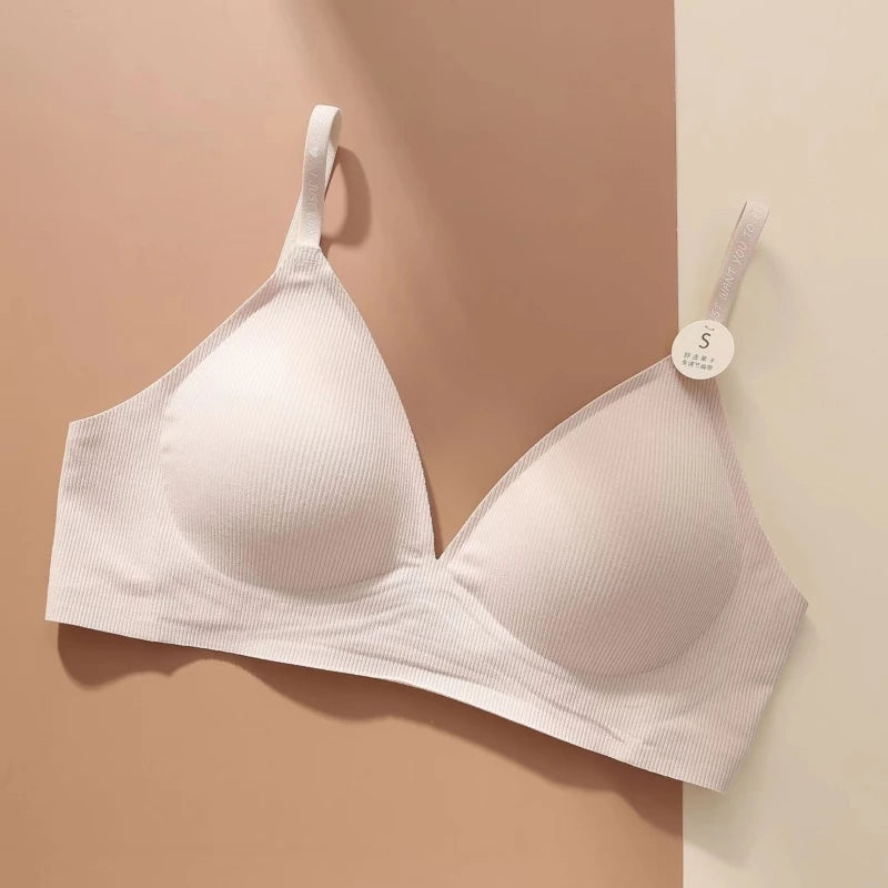 CowLost | top-new-threaded-non-marking-womens-bra-without-steel-ring-gathering-anti-sagging-womens-underwear-sports-comfortable-bra |11