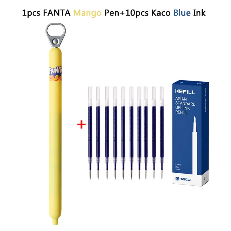CowLost | product_id-kaco-fanta-collab-sprint-pop-up-0-5mm-black-gel-pen-side-knock-smooth-writing-stationery |42