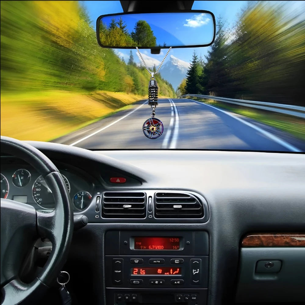 CowLost | product_id-car-wheel-shock-absorber-pendant-rearview-mirror-ornament |7