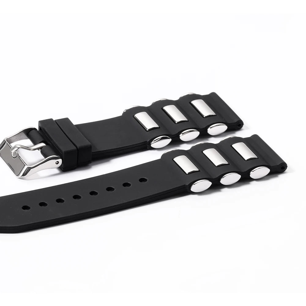 CowLost | product_id-waterproof-black-silicone-sport-watch-strap-for-seiko-smartwatch-22mm-24mm-26mm |12