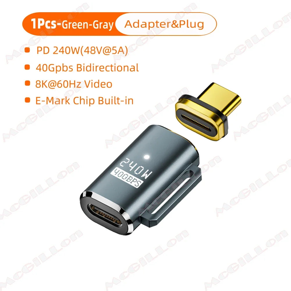 CowLost | product_id-usb4-type-c-magnetic-fast-charge-adapter-240w-pd-40gbps-8k-60hz-for-iphone-15-16-pro-max-macbook-samsung |15