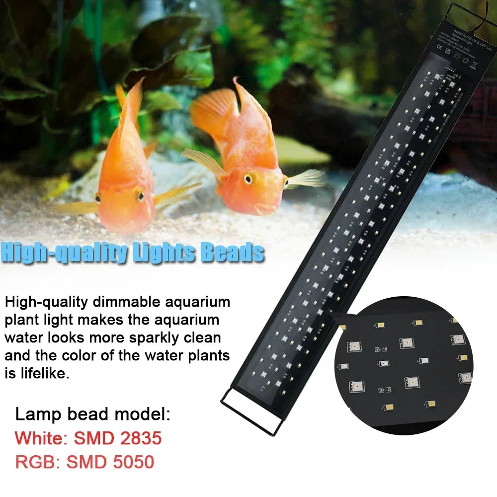 CowLost | toys-leewince-30-60cm-fish-tank-led-full-spectrum-24-7-lighting-ip68-waterproof |5