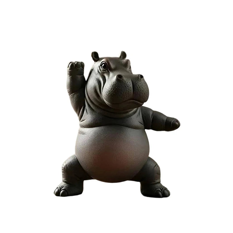CowLost | product_id-handcrafted-resin-yoga-hippo-meditation-figurine |12