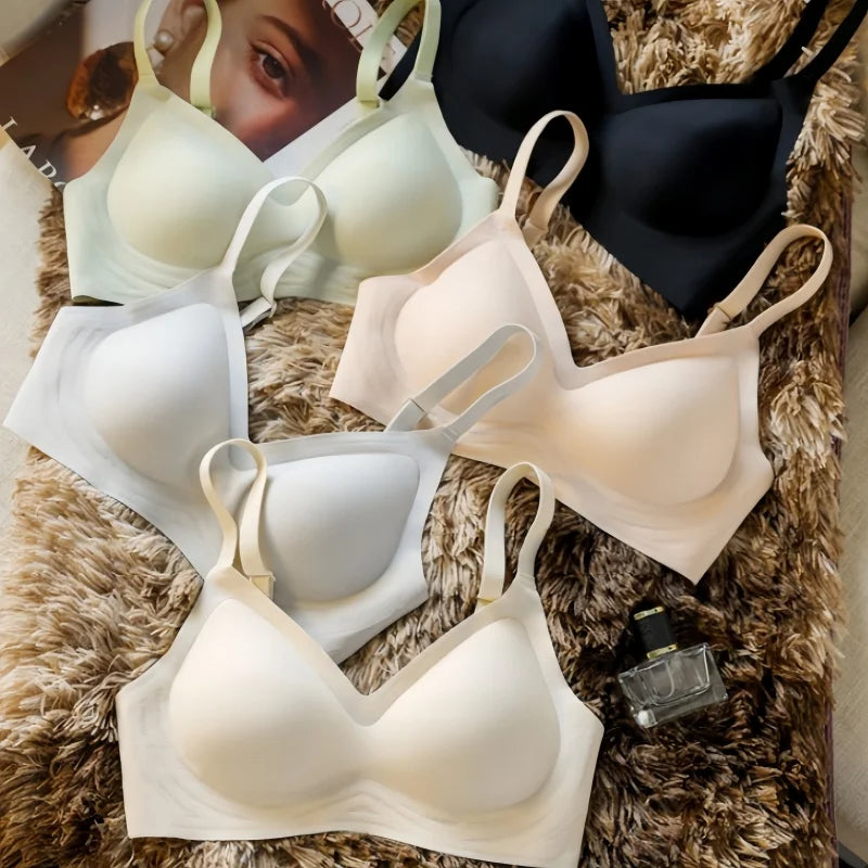 CowLost | product_id-2pcs-womens-seamless-padded-wireless-bras-with-adjustable-straps-back-closure |1